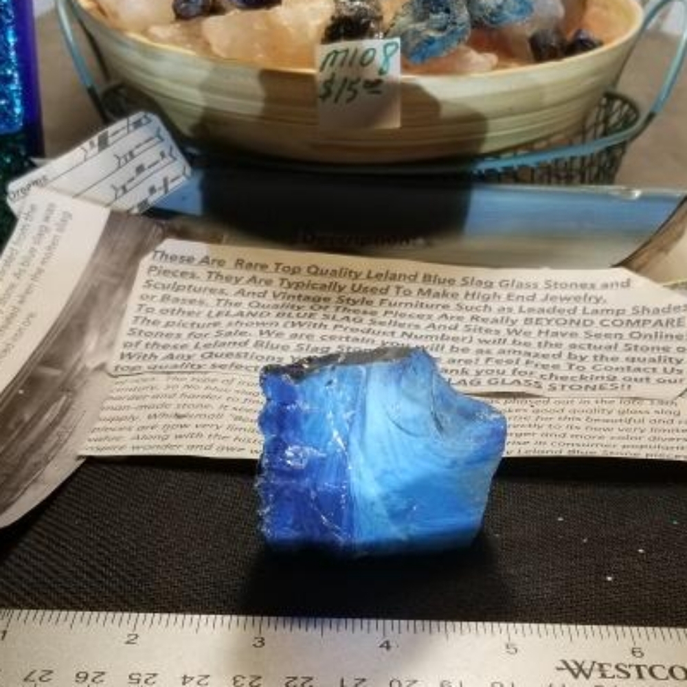 Leland Blue Slag Stone